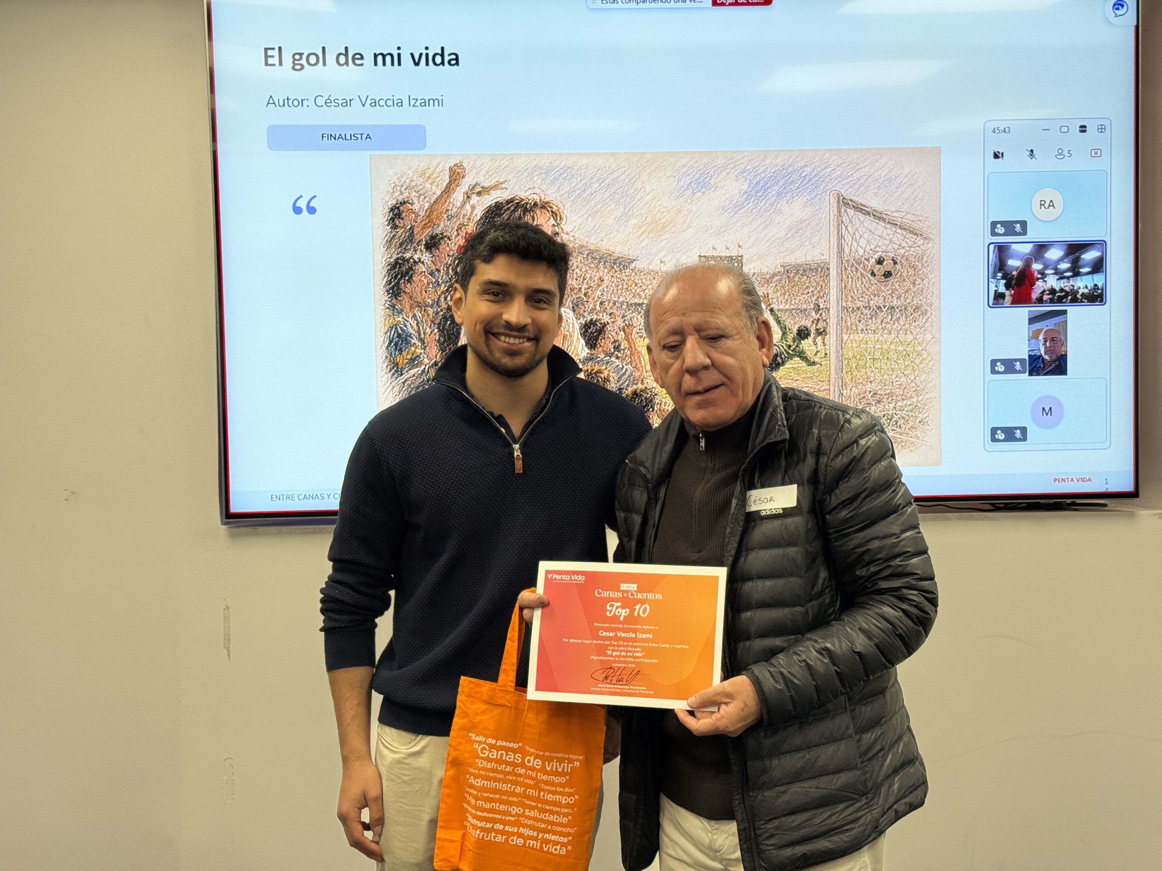 Ceremonia de premiación Entre Canas y Cuentos 2026